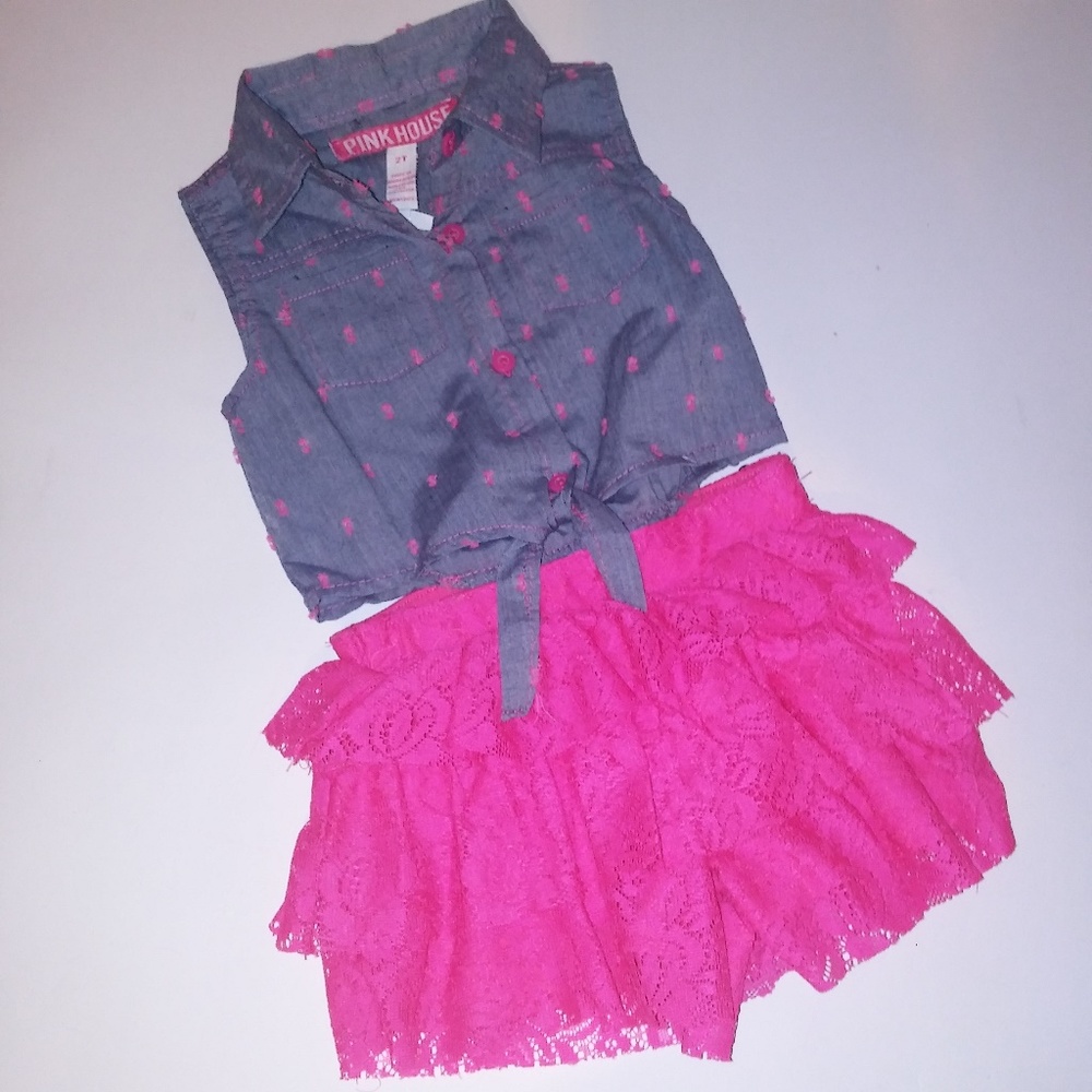 2/$25 Pink‎ House Kids Outfit